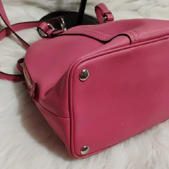 SALE! Authentic Coach Peyton Saffiano Cora Leather Domes Satchel W Strap - Picture 9 of 14